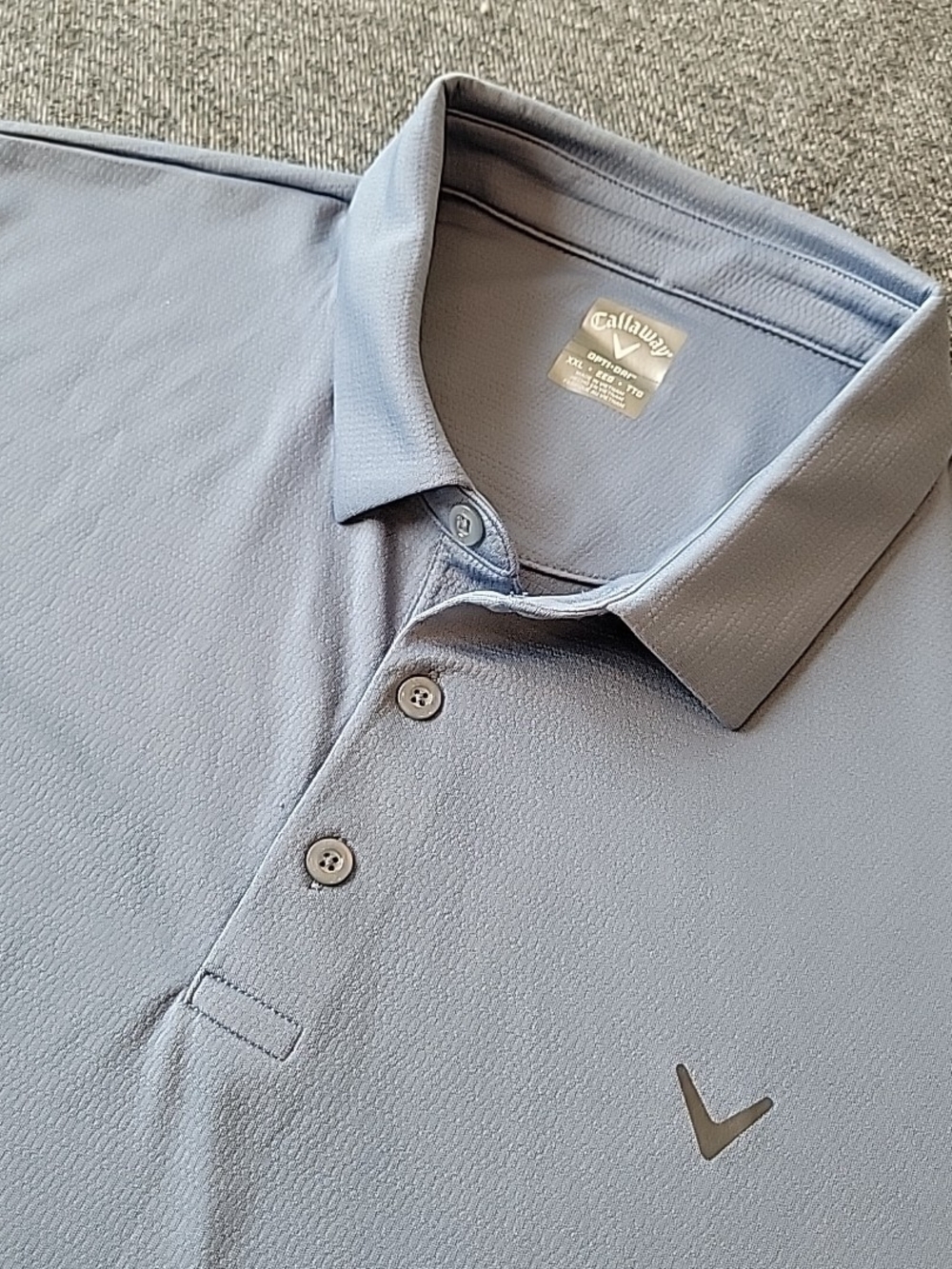 Callaway Polo Shirt Men's 2XL Opti Dri Blue Golf Performance Stretch Casual - Picture 1 of 7